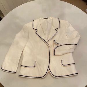 Alexander McQueen blazer grosgrain trim new